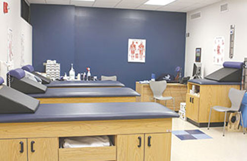 sports medicine recovery area